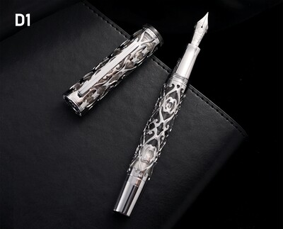 Hongdian Fountain Pen Model D1 Silver
