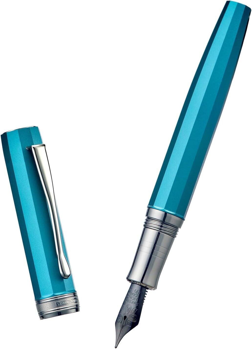 Hongdian Fountain Pen Model N11, Shape and Colour: Octahederal Blue, Nib Size: Extra Fine