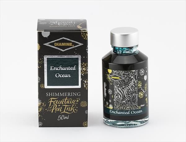Diamine Enchanted Ocean Shimmering Fountain Pen Ink 10ml