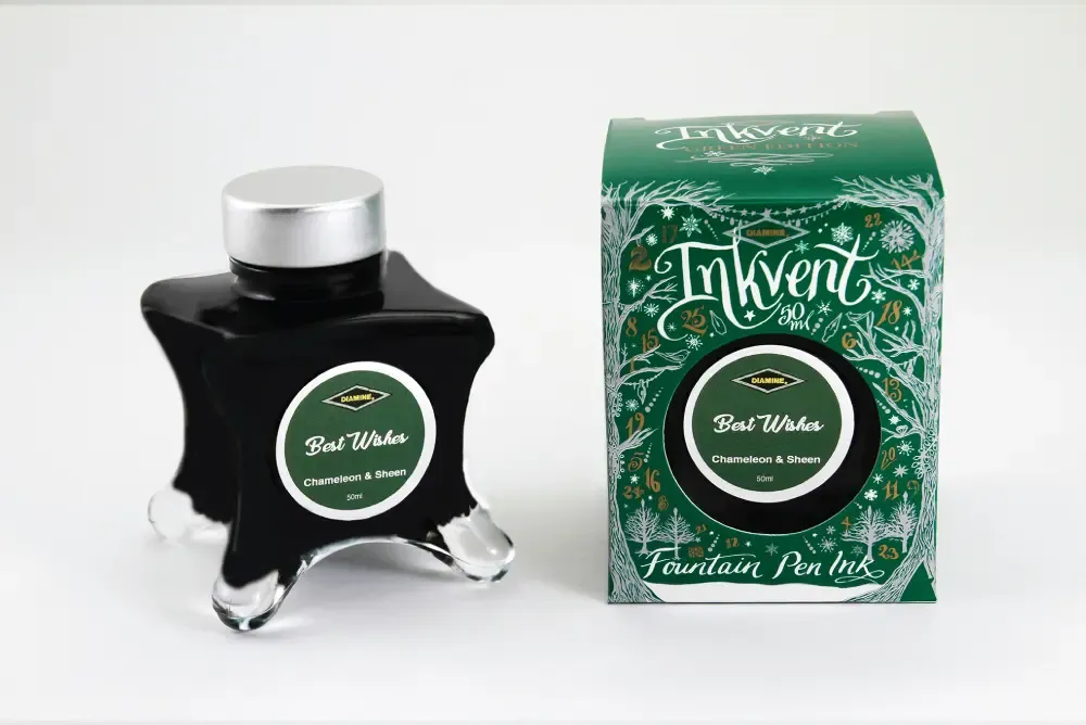 Diamine Inkvent Best Wishes Chameleon &amp; Sheen  Fountain Pen Ink 10ml