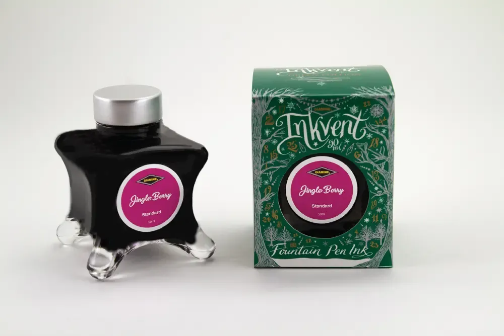 Diamine Inkvent Jingle Berry Standard Fountain Pen Ink 10ml