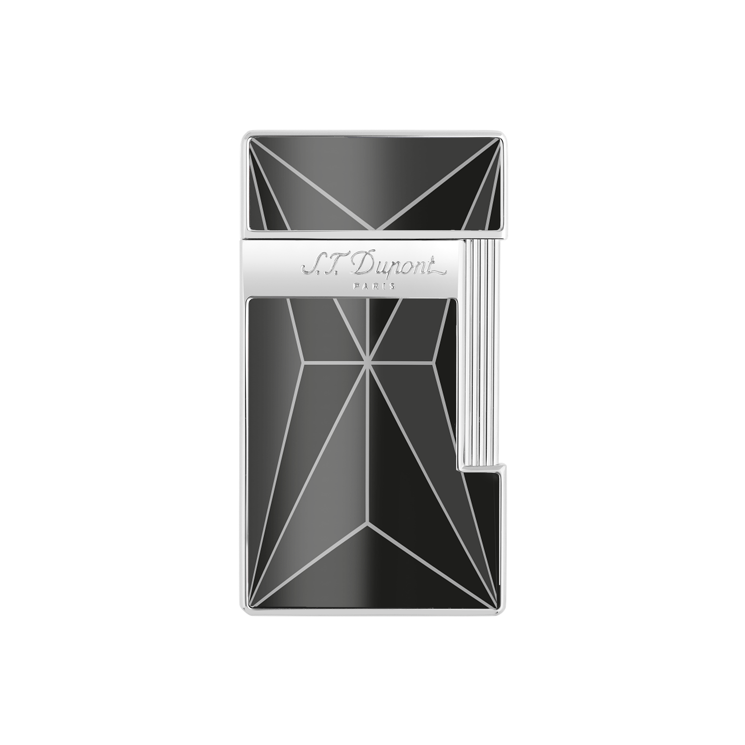 ST DUPONT Lighter Slimy Fire X Black / Chrome