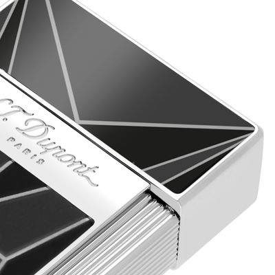 ST DUPONT Lighter Big D Fire X Black / Chrome