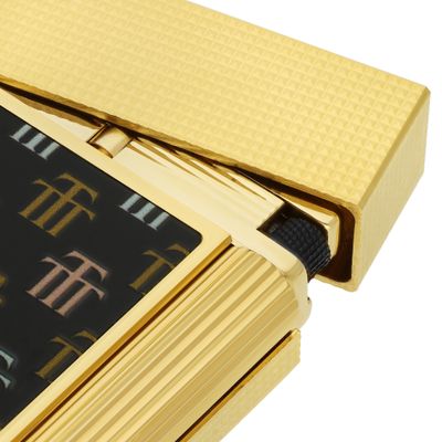 ST DUPONTLine 2 Cling Limited Edition Trinidad Yellow Gold  flame Lighter