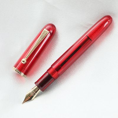 Jinhao 9013 Dadao Series Fountain Pen Heartbeat Stainless Steel Nib - Red