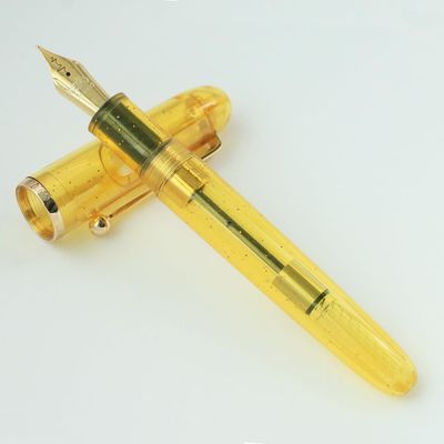 Jinhao 9013 Dadao Series Fountain Pen Heartbeat Stainless Steel Nib - Yellow, Nib Size: Fine