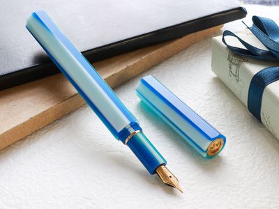 &quot;KALEIDO Queen - Horizon (Suiten)&quot; Stainless steel nib - Fine - Gold Finish