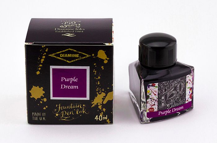 Diamine 150th Anniversary Fountain Pen Ink Bottle - Purple Dream 40ml