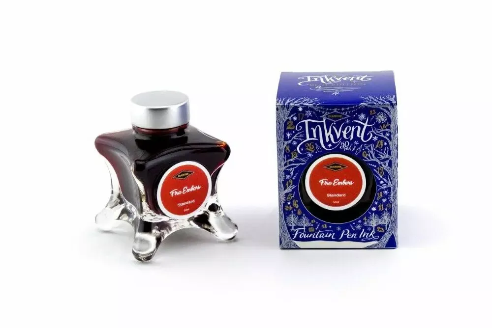 Diamine Inkvent Standard  Fountain Pen Ink Bottle - Fire Embers 50ml