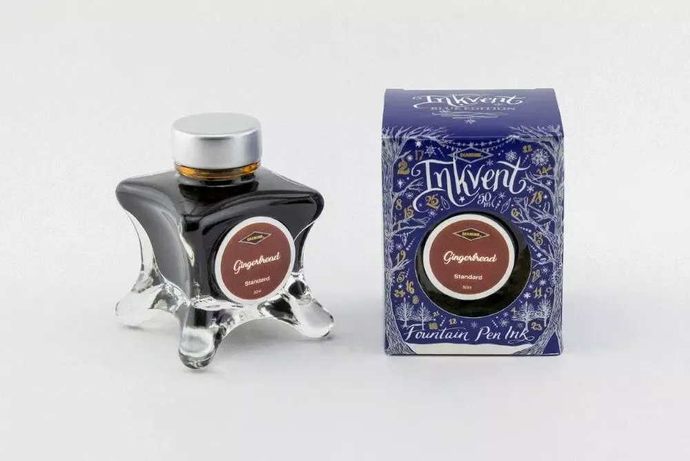 Diamine Inkvent Standard  Fountain Pen Ink Bottle - Gingerbread 50ml