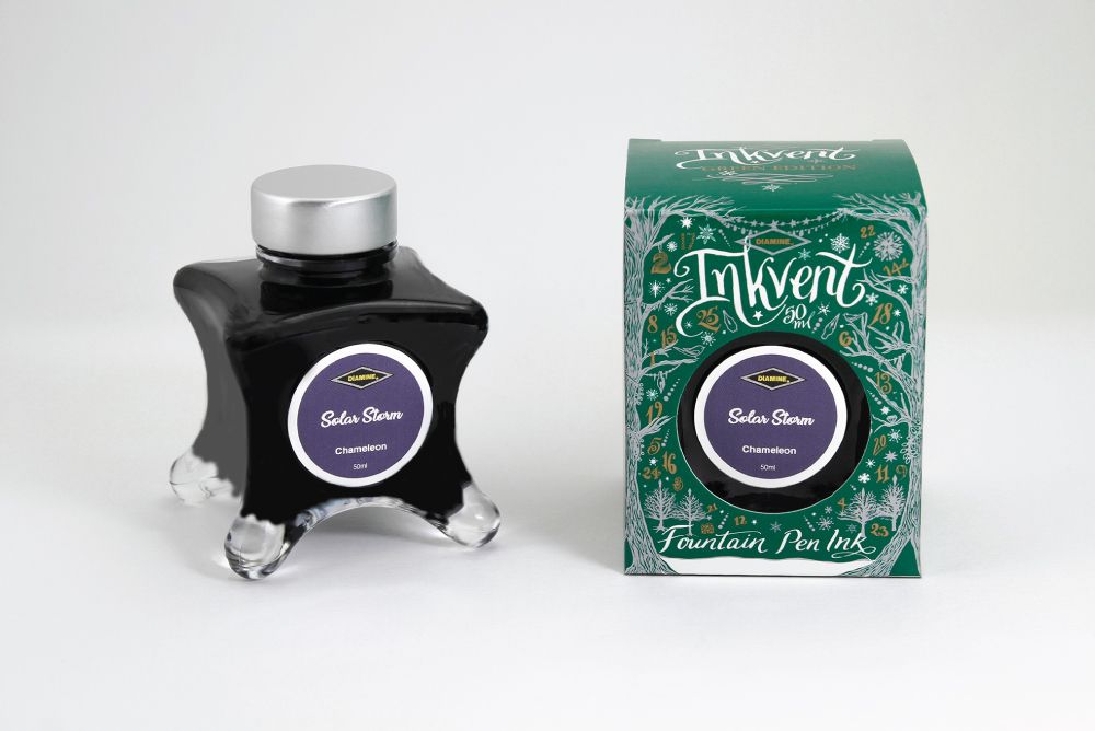 Diamine Inkvent Chamelon Fountain Pen Ink Bottle - Solar Storm 50ml