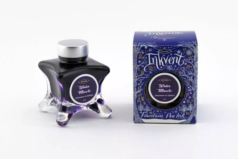Diamine Inkvent Shimmer &amp; Sheen Fountain Pen Ink Bottle - Winter Miracle 50ml