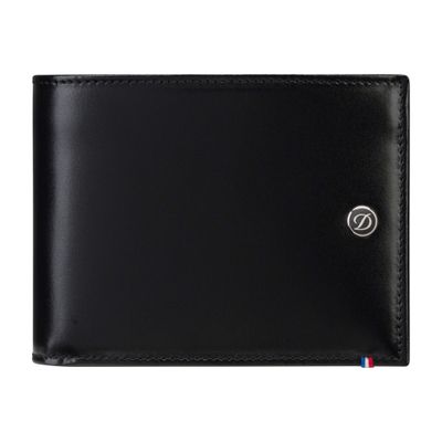 ST Dupont Billfold 8cc ID Line D Black Smooth Grain