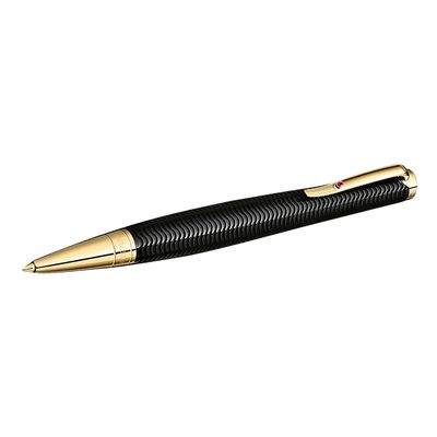 Montblanc. A New Old Stock Limited Edition Black Resin and guilt "Virginia Woolf" Ball-Point Pen