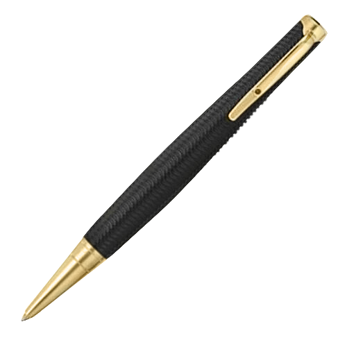 Montblanc. A New Old Stock Limited Edition Black Resin and guilt &quot;Virginia Woolf&quot; Ball-Point Pen