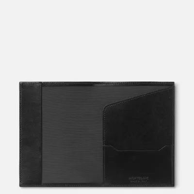 Montblanc. Passport holder - Black Genuine leather