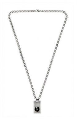Montblanc. Male Jewelry Precious Collection, Necklace with pendant steel Floating Montblanc diamond.
