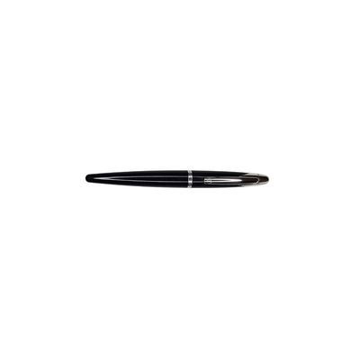 Dunhill AD 2000  Black Resin Sterling Silver trim  Fountain Pen - 18k-750 white gold nib -  Broad