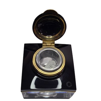 Montblanc. Tintenglas Inkwell with Gold trim 13921