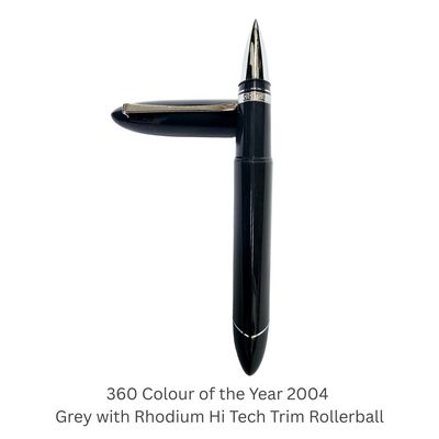 Omas 360 Color of the Year SE (2004) - Grey with Rhodium "Hi-Tech" Trim, Roller Ball