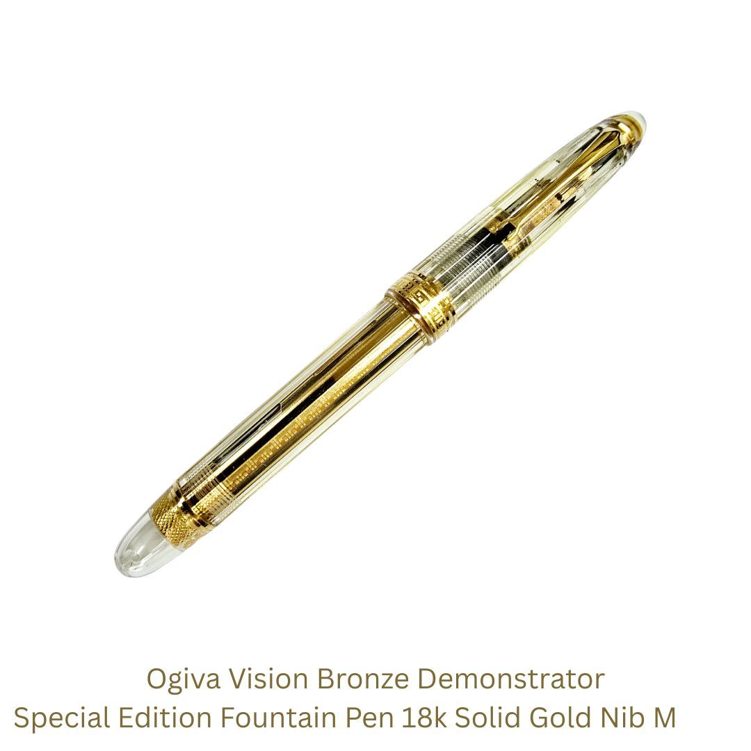 OMAS Ogiva Vision Bronze Demonstrator Special Edition Fountain Pen, 18k M Nib