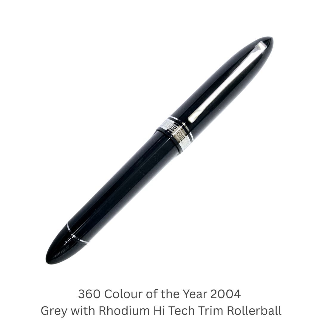 Omas 360 Color of the Year SE (2004) - Grey with Rhodium &quot;Hi-Tech&quot; Trim, Roller Ball
