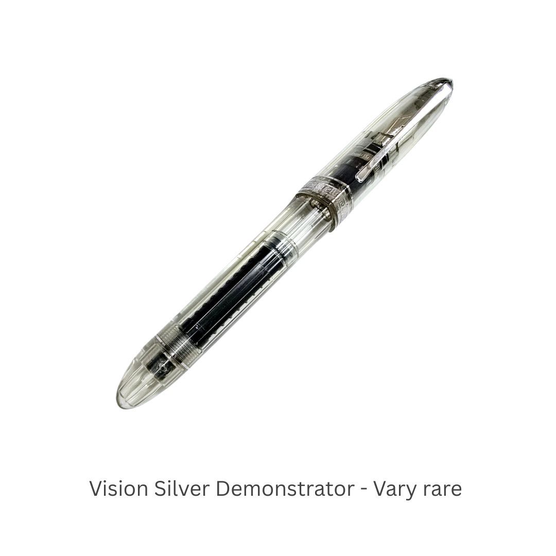 Omas 360 Fountain Vision Silver Demonstrator Fine Nib 18 K Gold nib