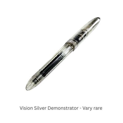 Omas 360 Fountain Vision Silver Demonstrator Fine Nib 18 K Gold nib