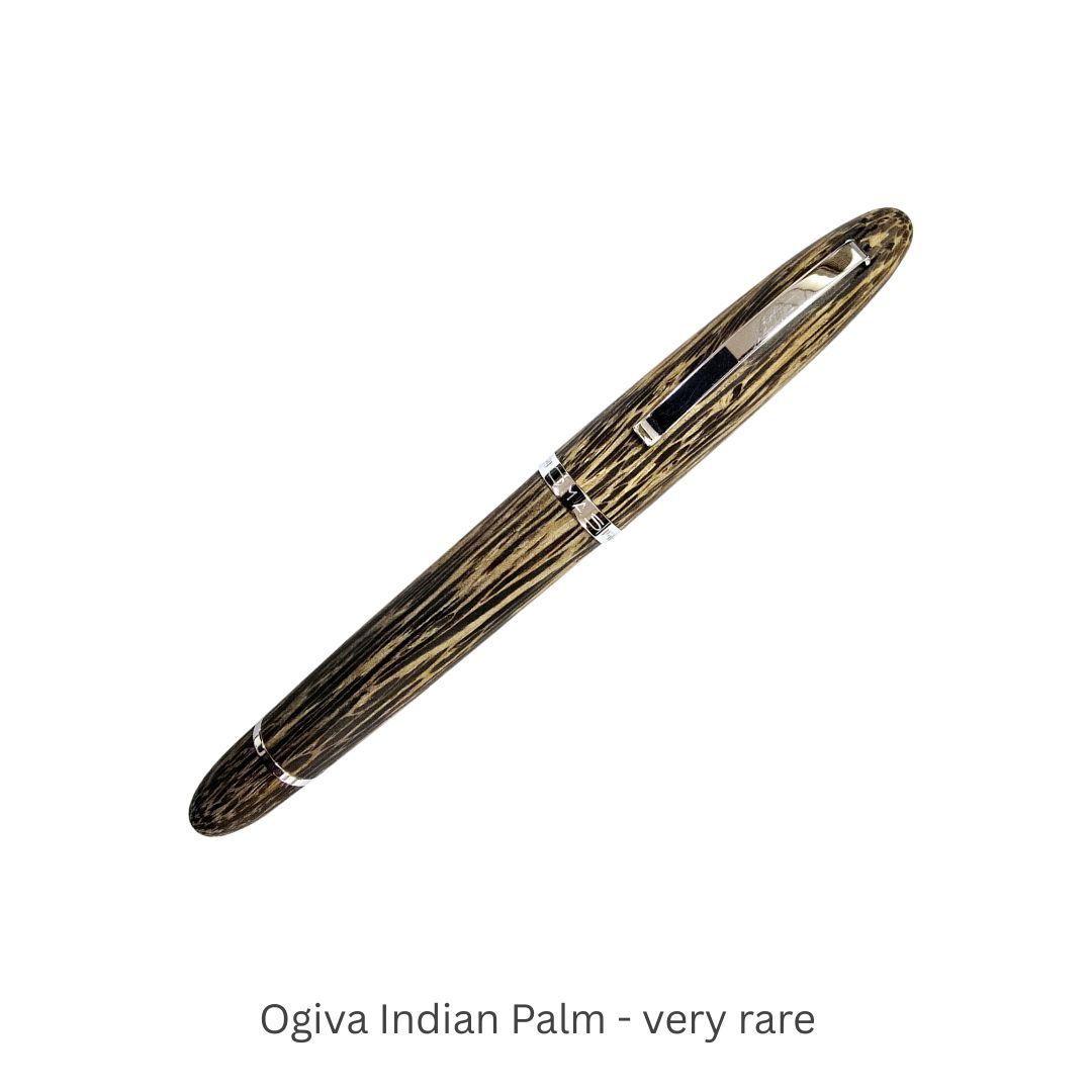 OMAS Ogiva Indian Palm Fountain Pen 18kt Fine nib Medium Nib 18 K gold