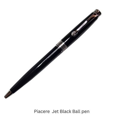 Montegrappa Piacere, Ballpoint, Jet Black with Silver Accents