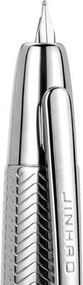 Jinhao Model 10 Wavy Bright Chrome - Full Metal