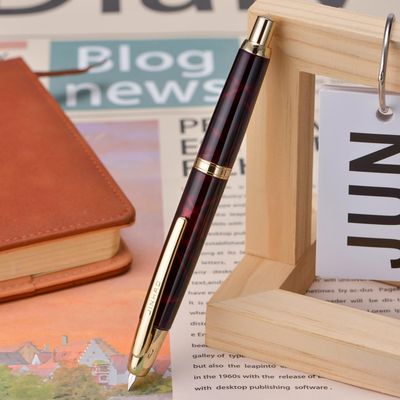 Jinhao Model 10 Marble Burgundy - Full Metal
