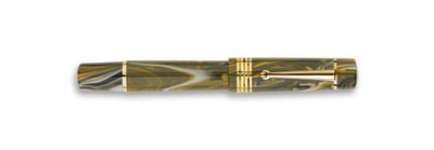 DELTA Neo Gallery - Marigold Gold Finish  Numbered fountain pen, special resin, cartridge/converter, #6 stainless steel nib in Medium