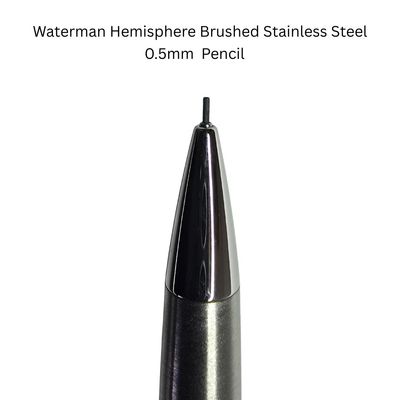 Waterman Hemisphere Brushed Metal Stainless Steel mechanical pencil 0.5mm