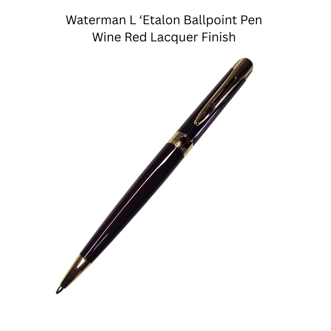 Waterman L&#39;Etalon Paris Ballpoint Pen Burgundy Lacquer finish