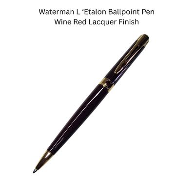Waterman L&#39;Etalon Paris Ballpoint Pen Burgundy Lacquer finish