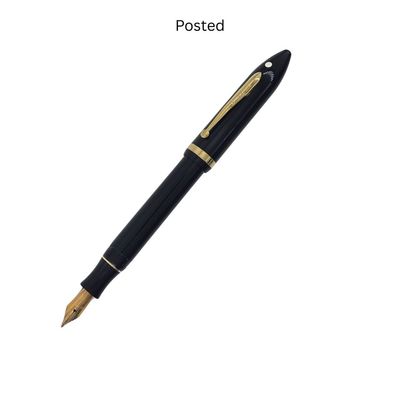 Scheaffer Balance Black Fountain Pen 14 K Nib Medium Point Mint