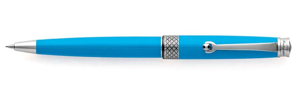 Montegrappa Piacere, Ballpoint, Cyan  with Silver Accents