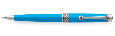 Montegrappa Piacere, Ballpoint, Cyan  with Silver Accents