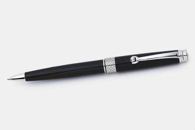 Montegrappa Piacere, Ballpoint, Jet Black with Silver Accents