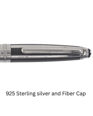 Montblanc Meisterstuck 144 Classique Solitaire Silver Fibre Guilloche Ballpoint Pen