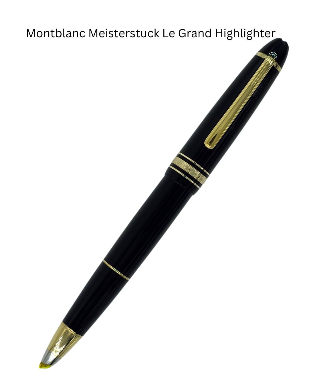 Montblanc Meisturstuck Gold Plated  Le Grand Document Marker with two refills