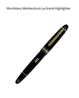 Montblanc Meisturstuck Gold Plated  Le Grand Document Marker with two refills