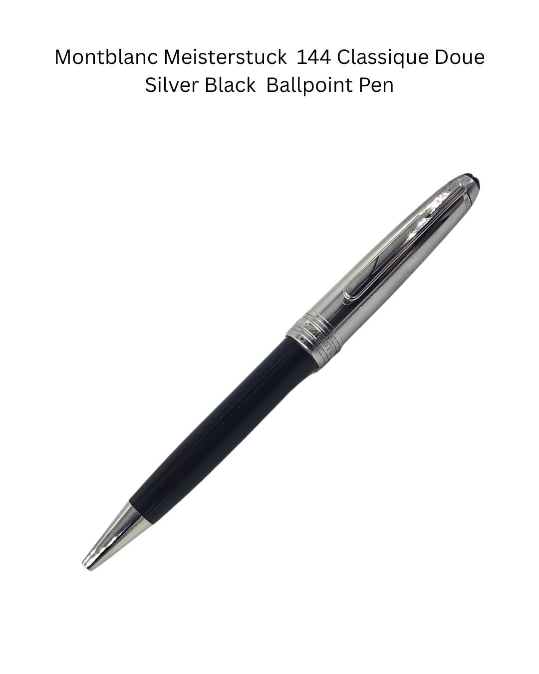 Montblanc Meisterstuck  Classique Doue Silver Black  Ballpoint Pen
