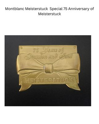 Montblanc Meisterstuck  Classique 145 14k Fine Solid Gold Two Tone  Nib Fountain pen - 75 Anniversary With Diamond