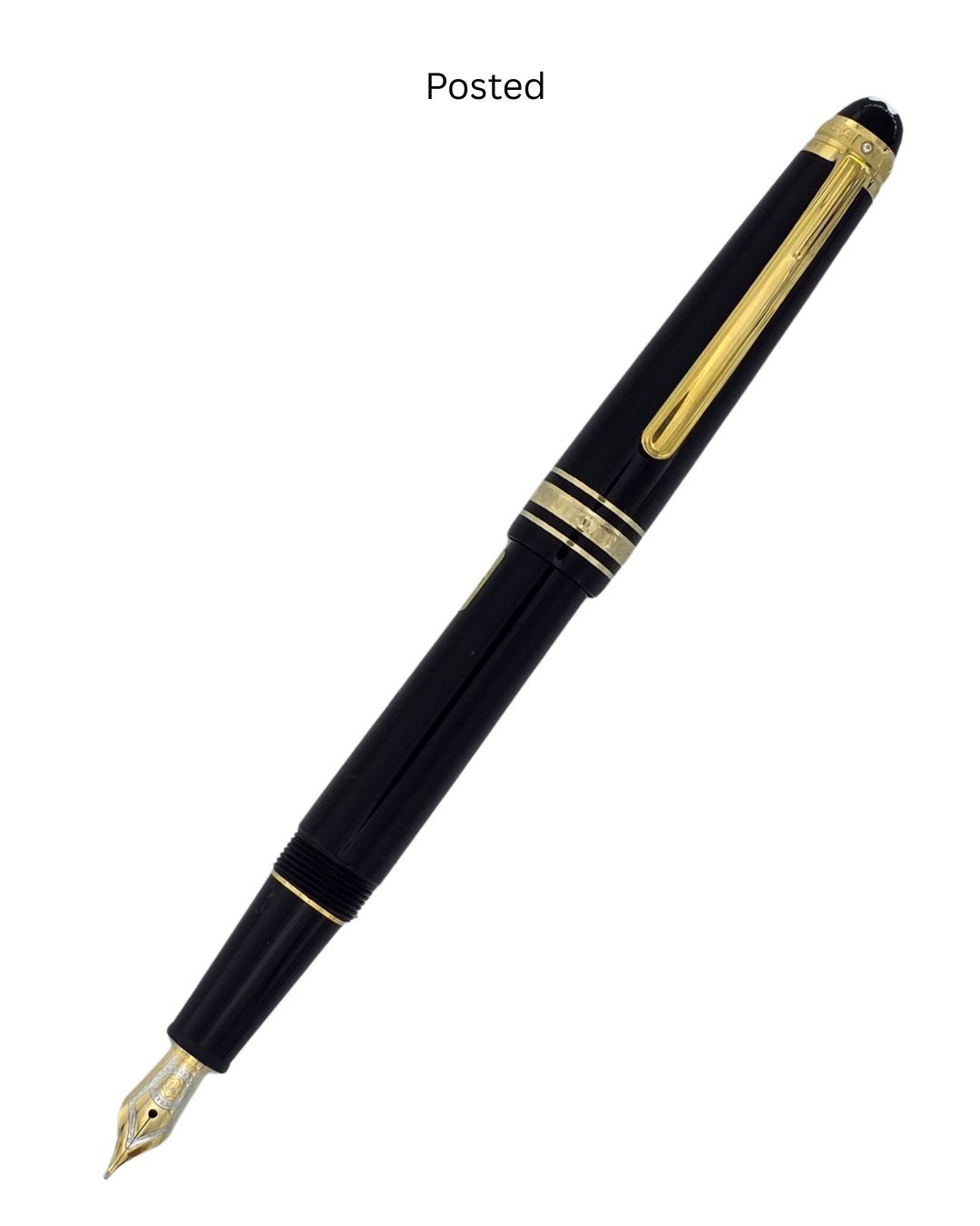 Montblanc Meisterstuck  Classique 145 14k Fine Solid Gold Two Tone  Nib Fountain pen - 75 Anniversary With Diamond