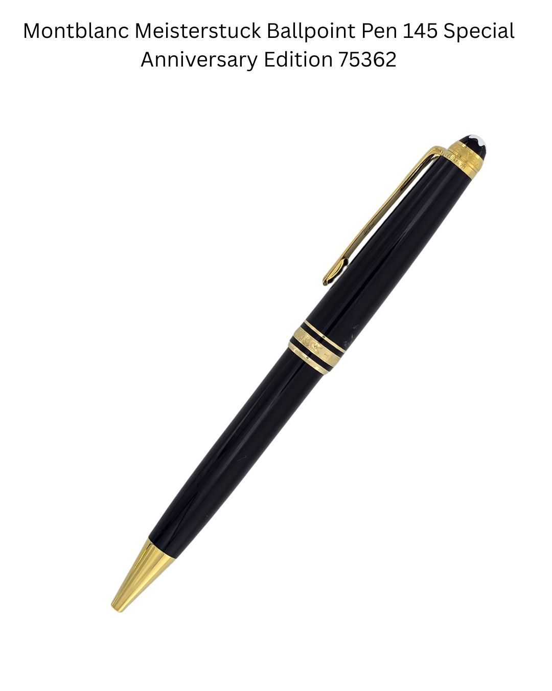 Montblanc Meisterstuck  Classique 145 Ballpoint Pen - 75 Anniversary With Diamond