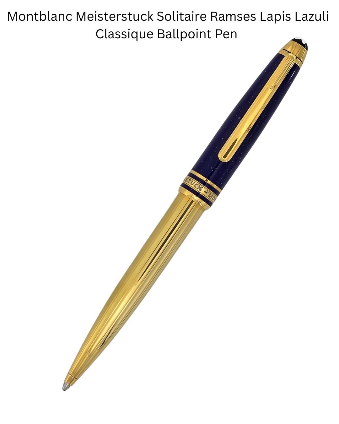 Montblanc Solitaire Ramses Lapis Lazuli Classique Ballpoint Pen ID 13948 with original packaging Year 1997