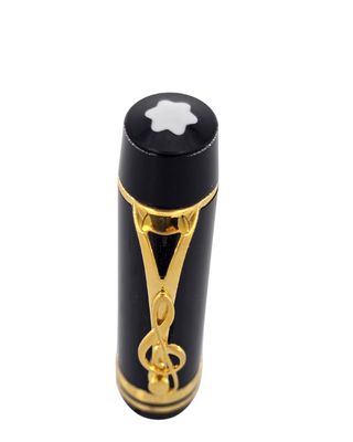Montblanc Meisterstuck Donation Pen Leonard Bernstein  Fountain Pen 18k Solid Gold Broad Nib  Unique Number 18971 Year 1996