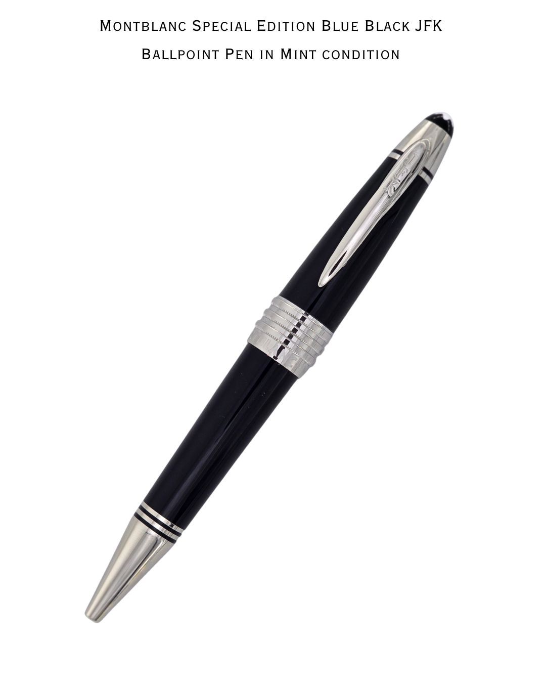 Montblanc Special Edition Blue Black JFK  Ballpoint Pen in Mint condition